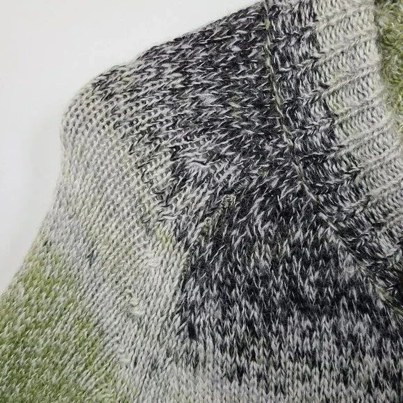 Nick & Mo Mohair Blend 1/4 Button Knit Cardigan Long Line Medium Womens - Picture 3 of 7